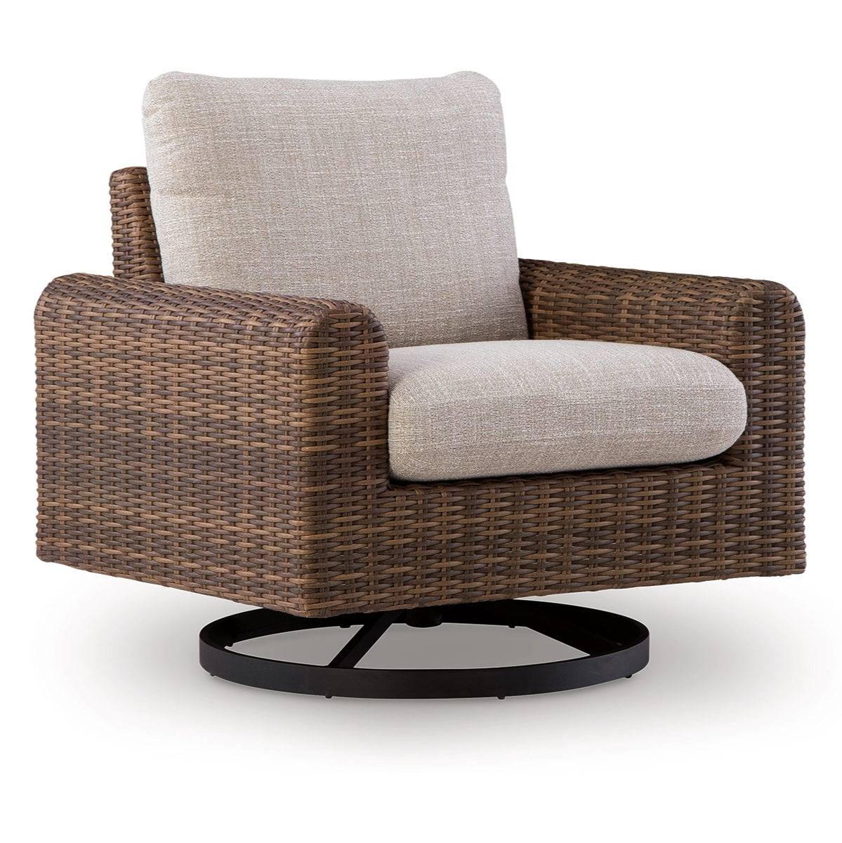 Angel Island Outdoor Swivel Lounge Chair with Cushion