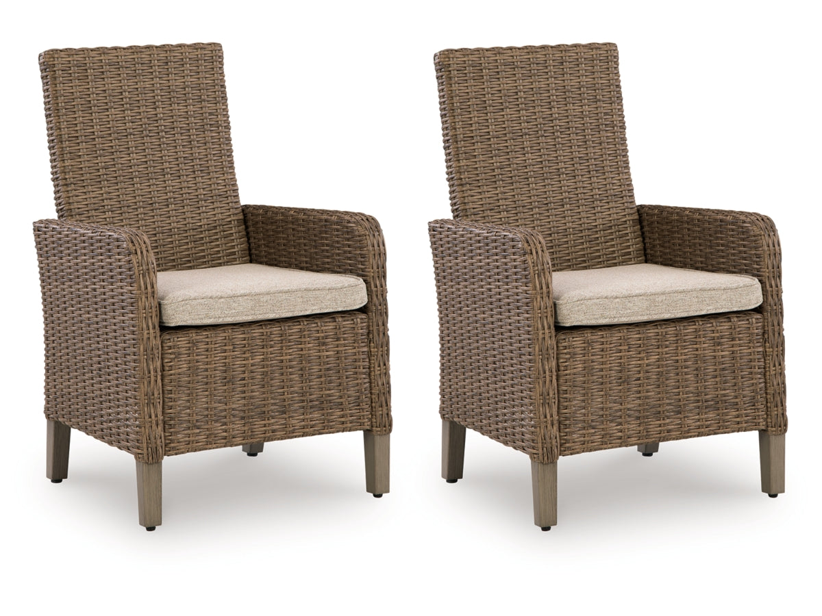 Revare Beach Arm Chair with Cushion (Set of 2)