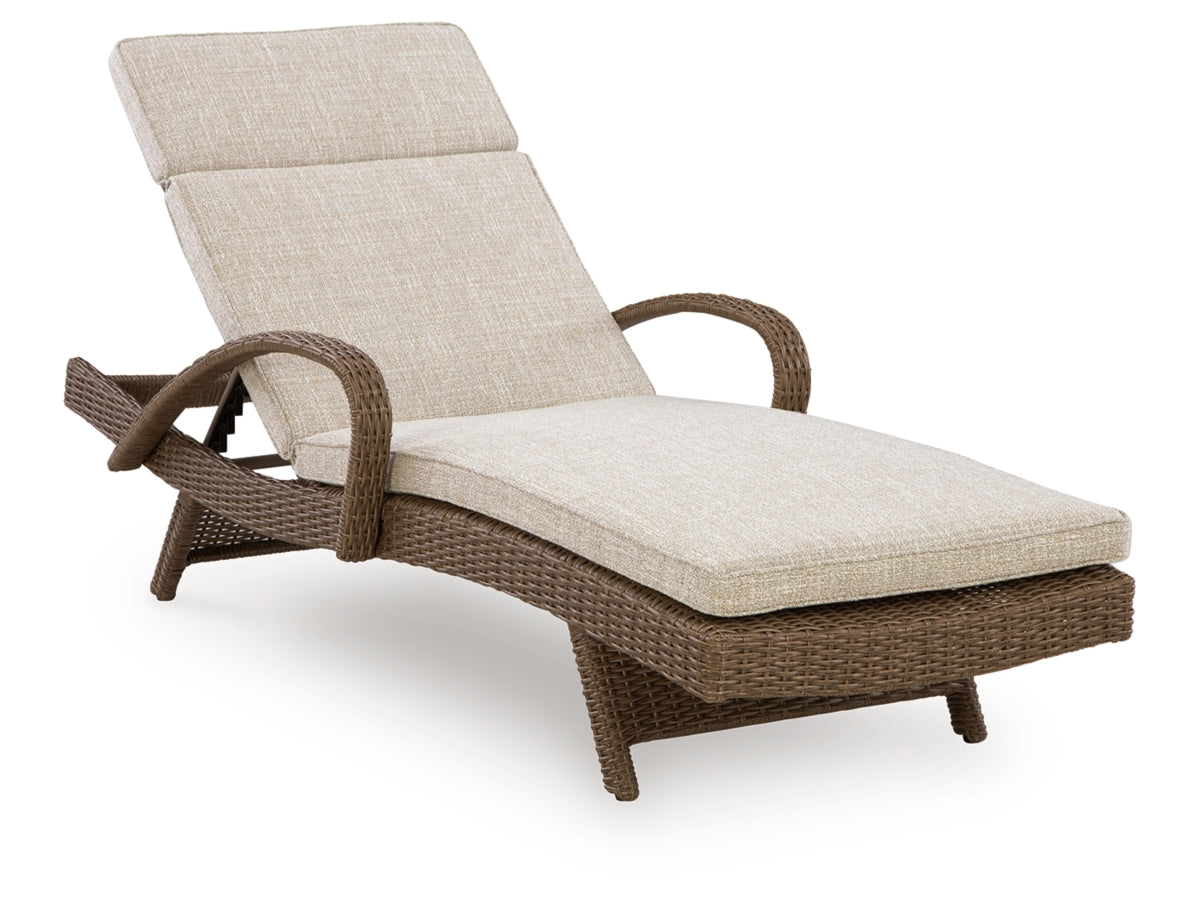 Revare Beach Outdoor Sun Lounge with Cushion
