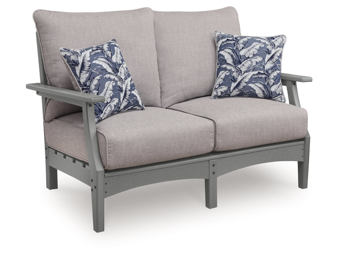 Lone View Bay Outdoor Loveseat with Cushion