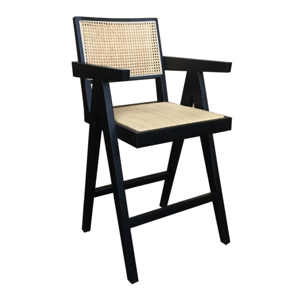 Portland Bar Stool – Black Frame