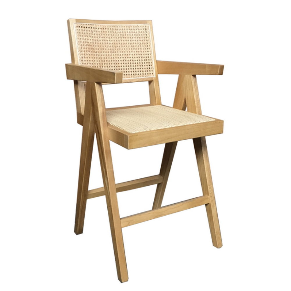 Portland Bar Stool – Natural Frame