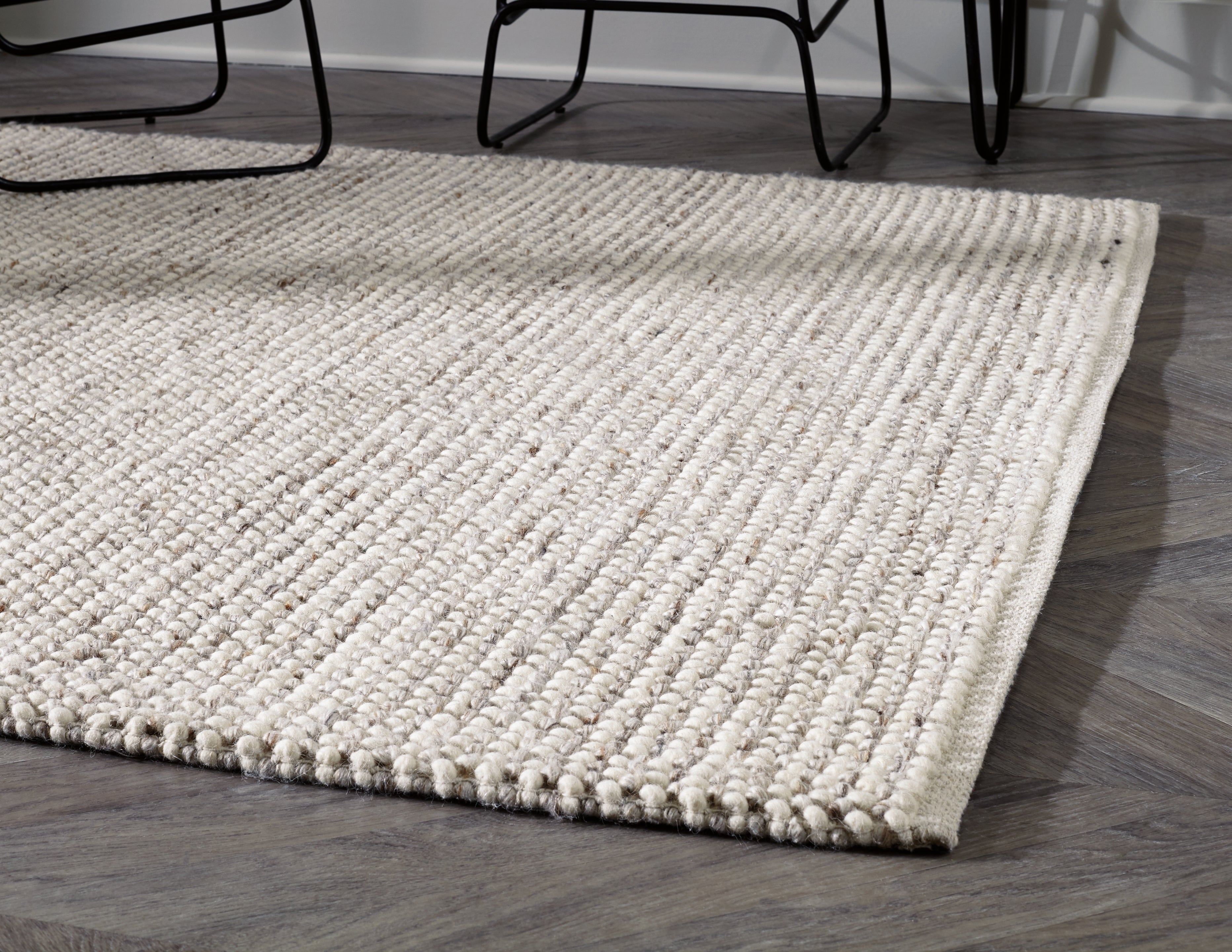 Jossick Handwoven Area Rug – Cream/Taupe