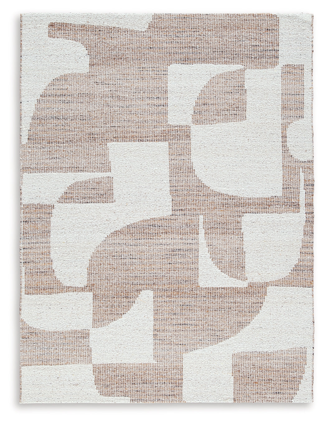Brynnfield Handwoven Rug – Beige & Brown