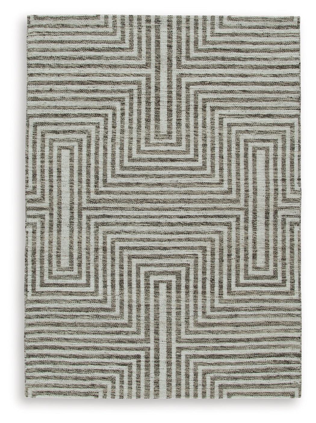 Jossen Modern Boho Area Rug – Ivory & Grey