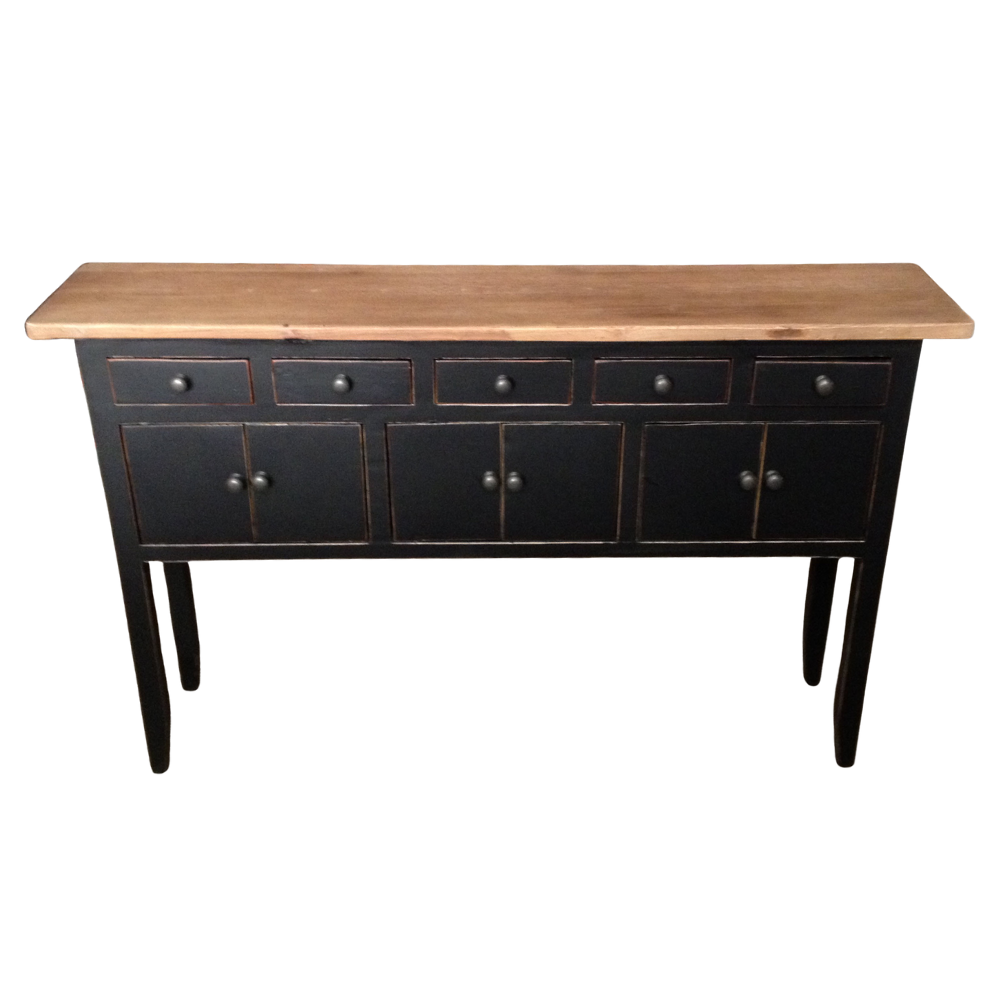 Rubi Timber Hall Table – Black