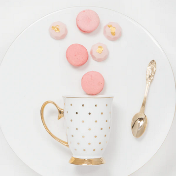 Mug - Polka Gold - Ivory