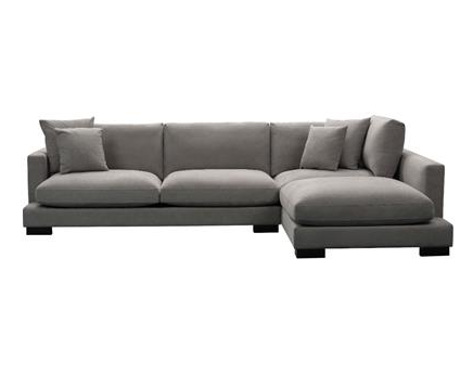 Zarah 5 Seater Lounge With Right Hand Chase - Grey
