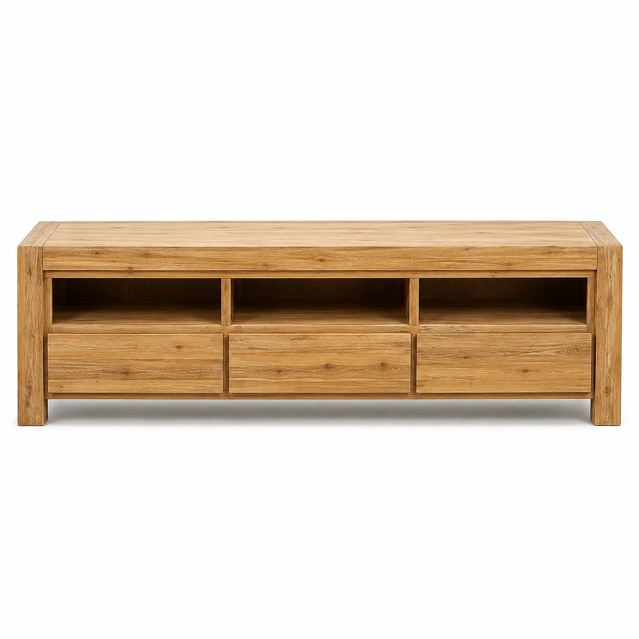 Silver Wattle 180cm Hardwood TV Unit - Natural