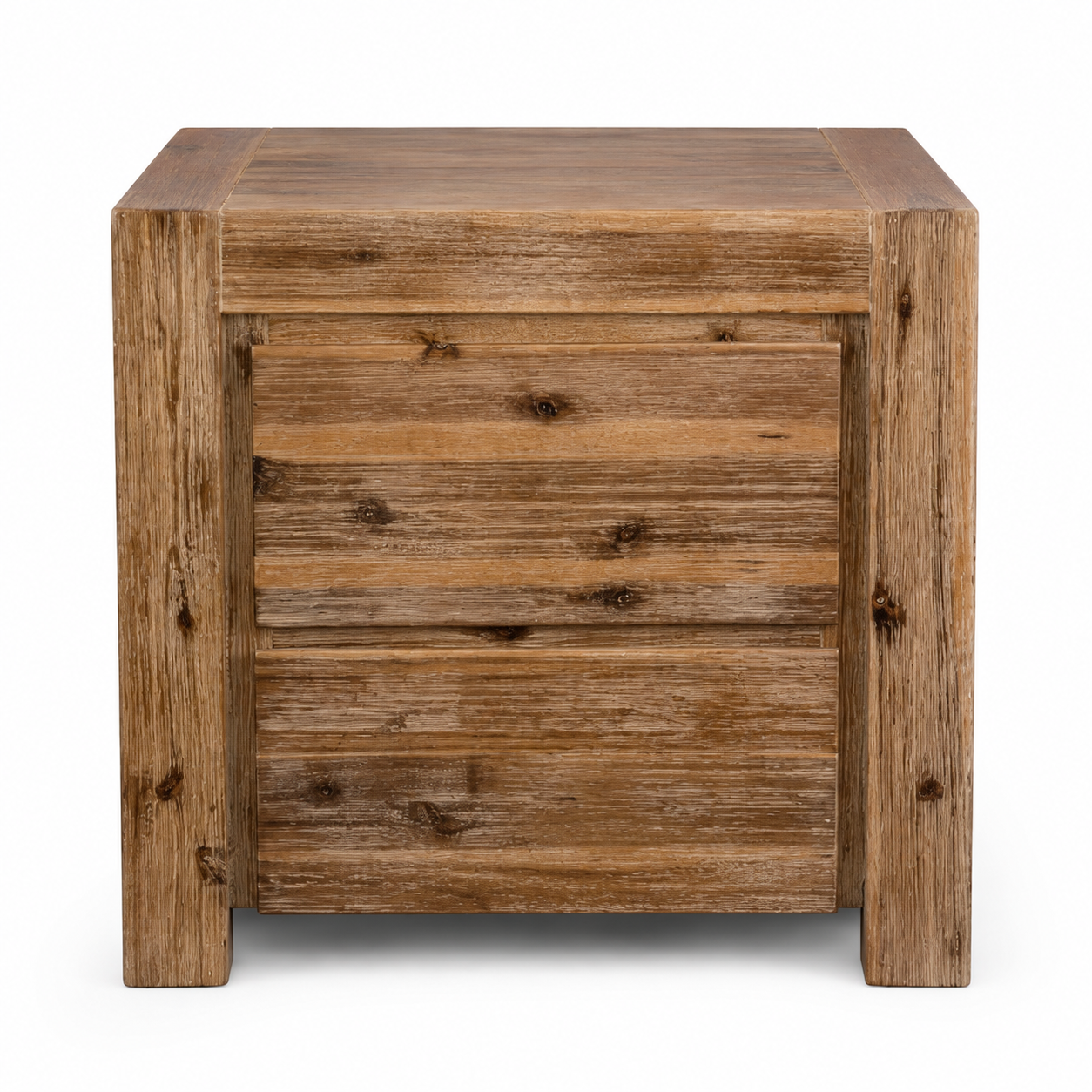 Silver Wattle Hardwood Bedside Table - Natural