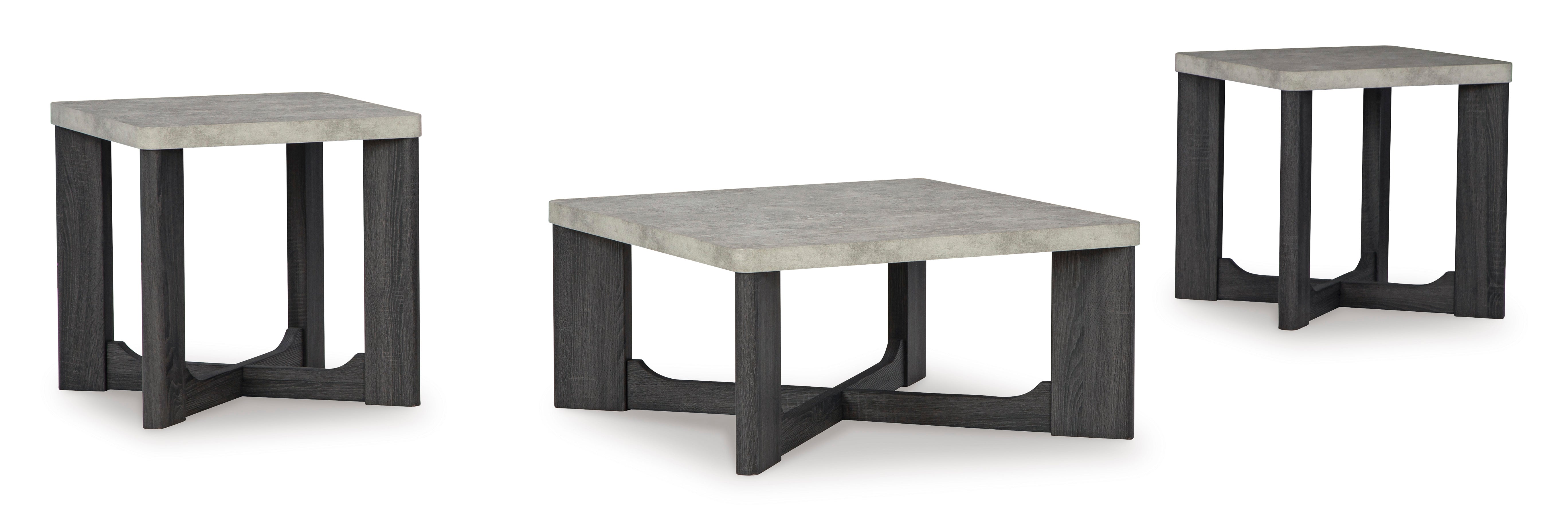 Sharstorm - Two-tone Gray - Occasional Table Set (Set of 3)