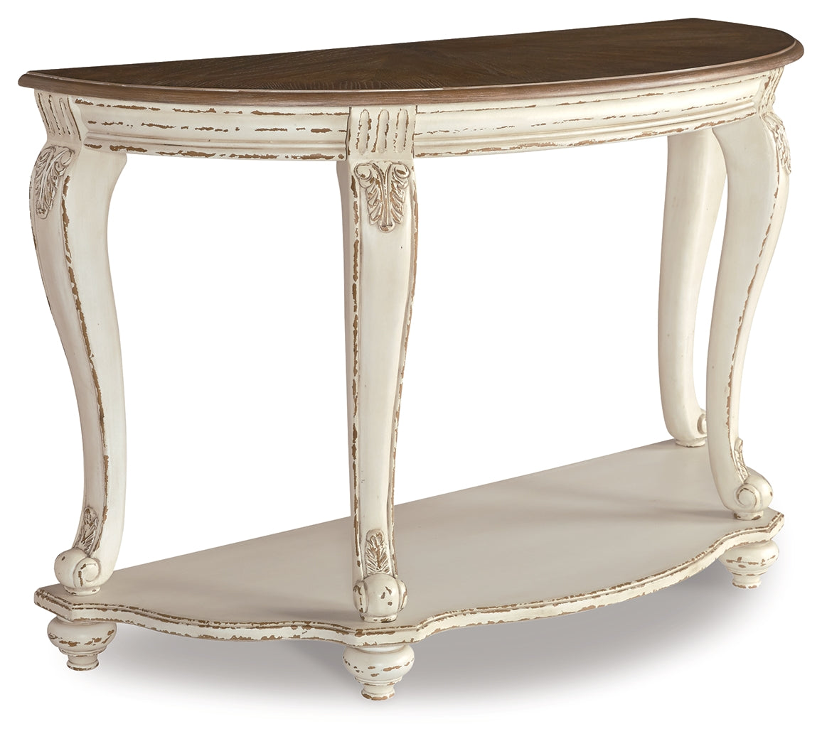 Realyn Hall Stand Console Table – Two-Tone French Provincial Style