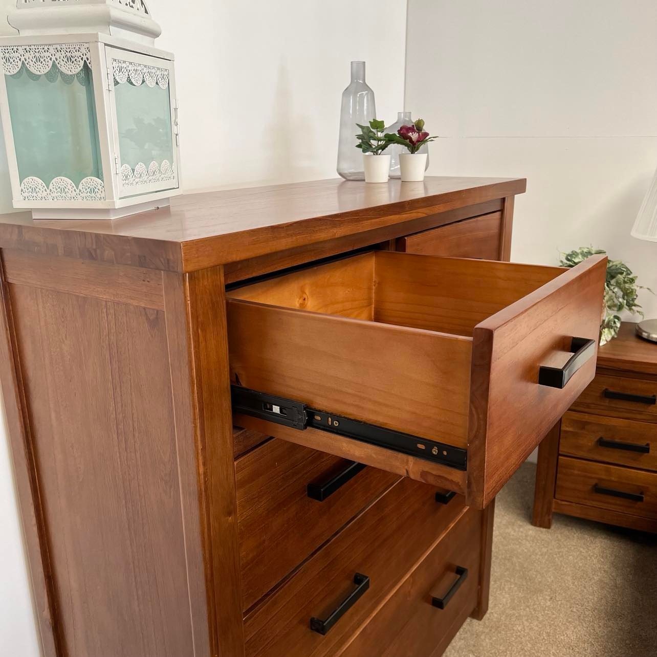 New Age Tallboy - Dark Oak