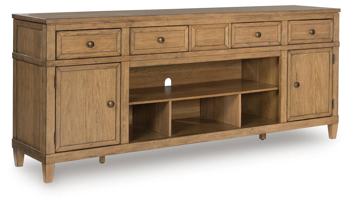 Sharlance TV Stand - Light Brown