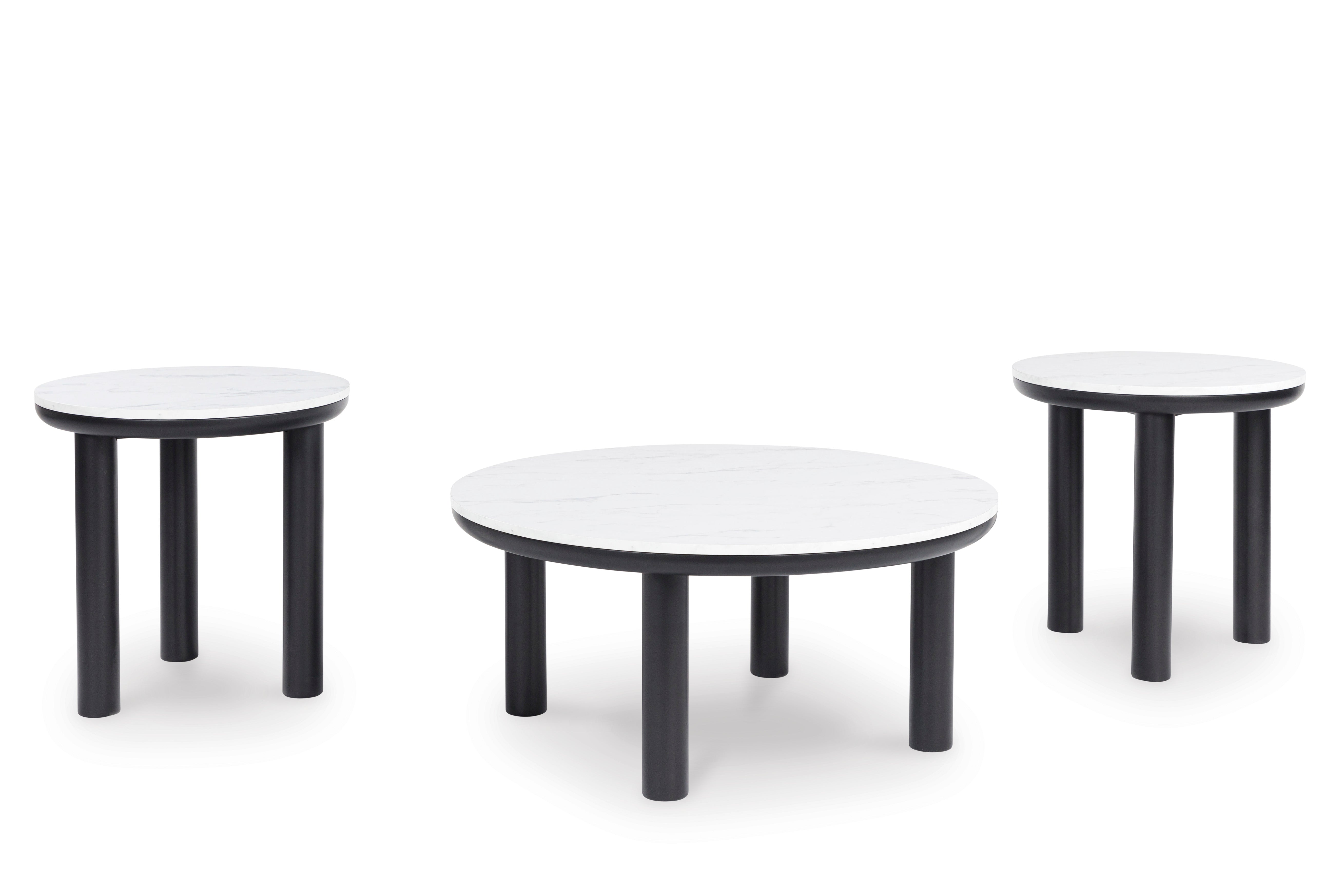 Xandrum Round Coffee & Side Table (Set of 3)