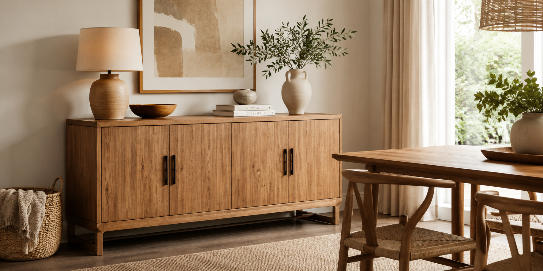 How a Wooden Buffet Brings Balance and Character to Your Dining Room