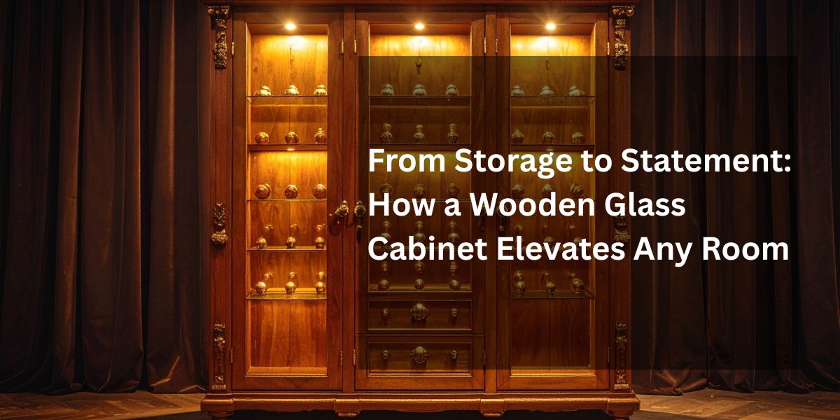 From Storage to Statement: How a Wooden Glass Cabinet Elevates Any Room