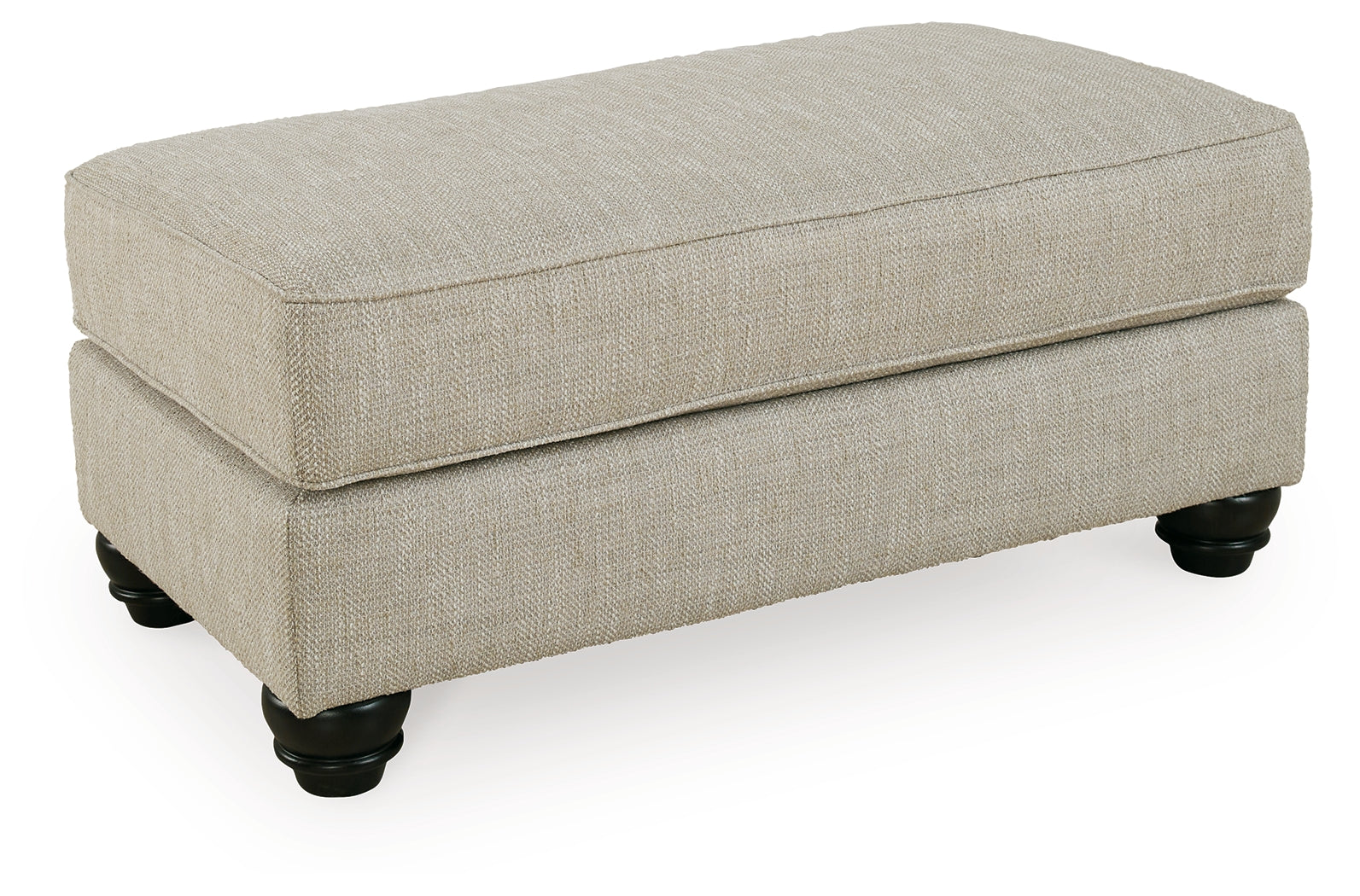 Asanti Ottoman – Fog Fabric