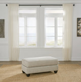 Asanti Ottoman – Fog Fabric