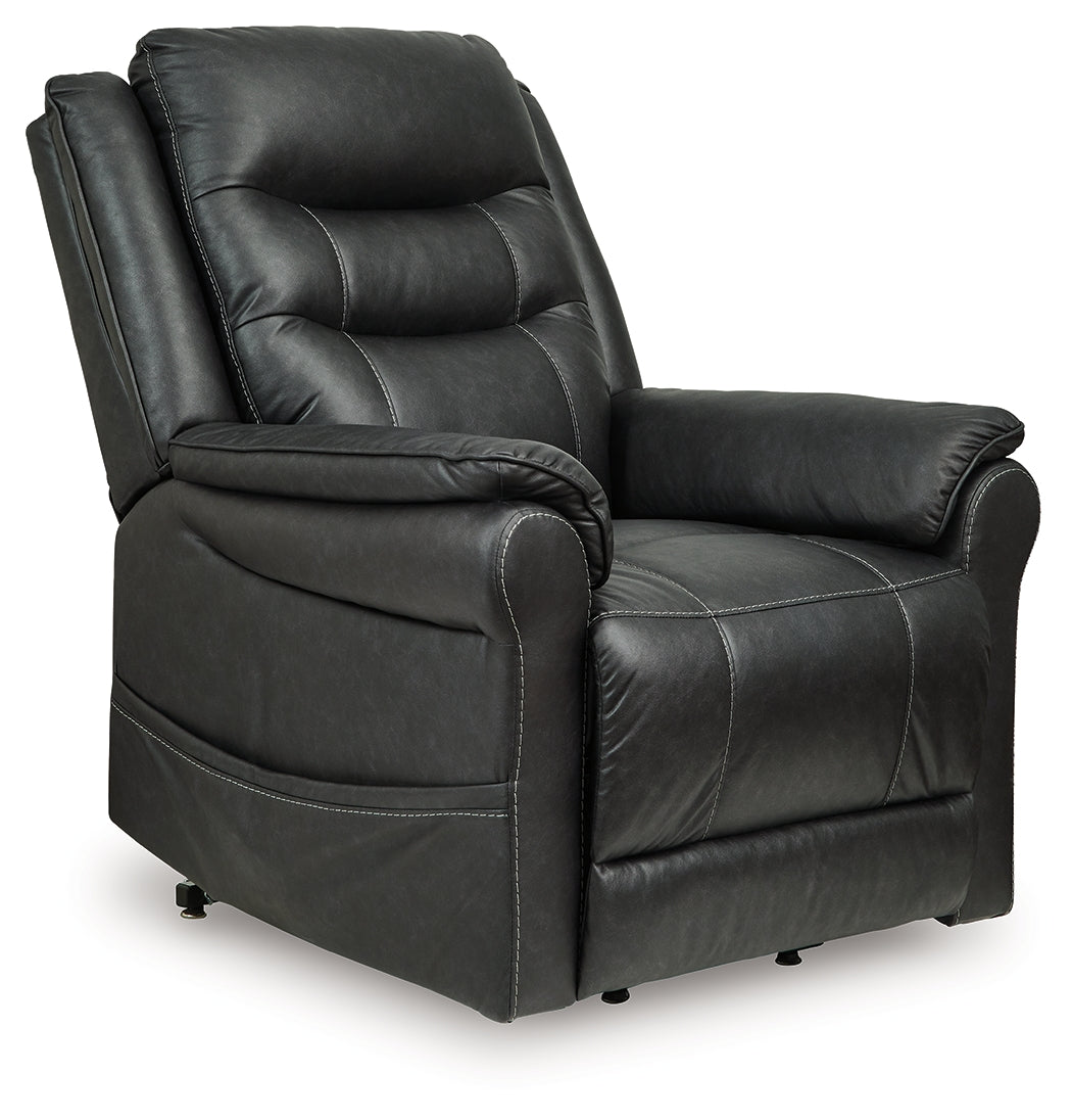 Oatman Power Lift Recliner Chair – Carbon Faux Leather
