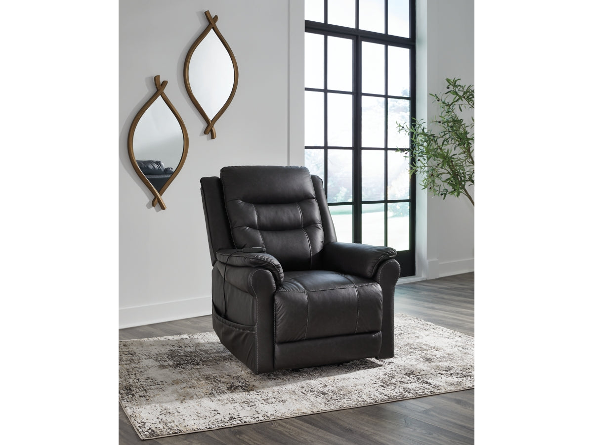 Oatman Power Lift Recliner Chair – Carbon Faux Leather