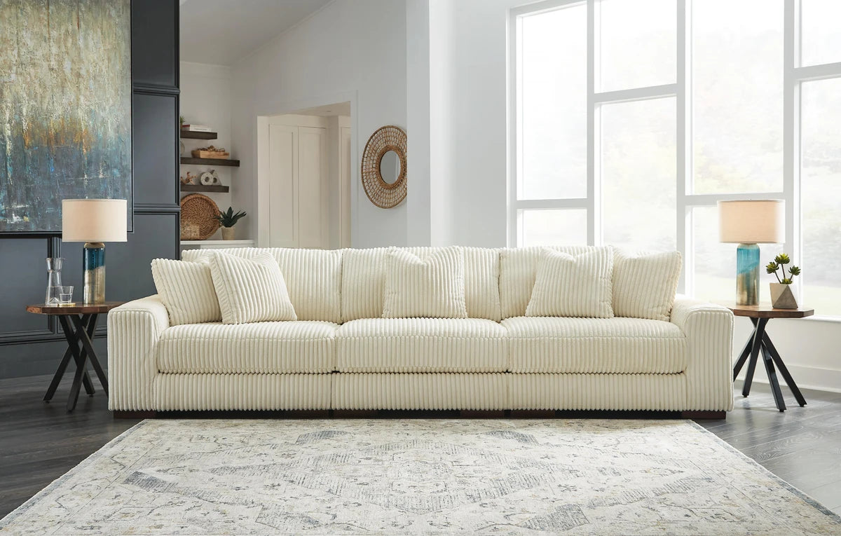 Lindyn 3 Seater Sectional Sofa - Ivory