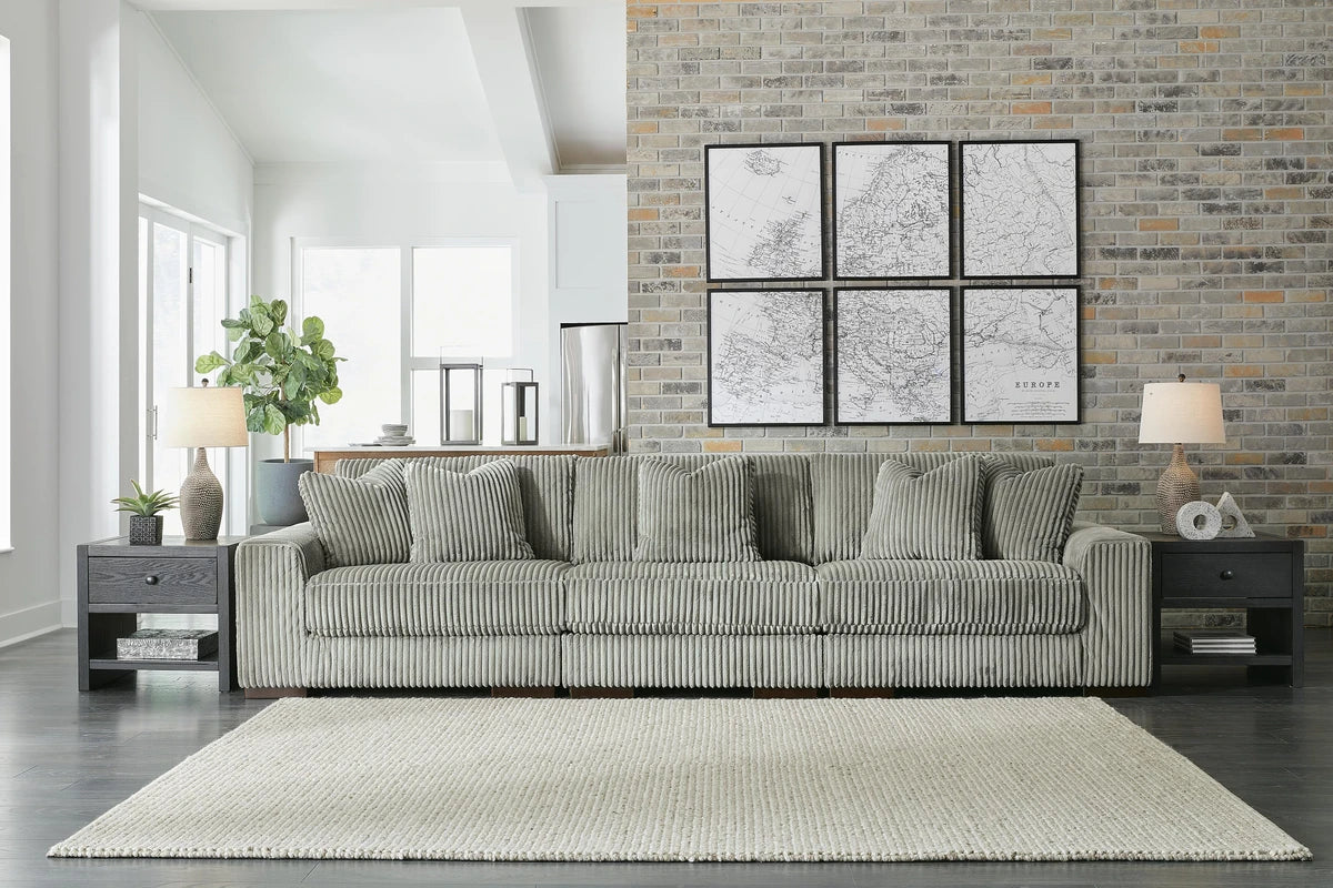 Lindyn 3 Seater Sectional Sofa - Fog