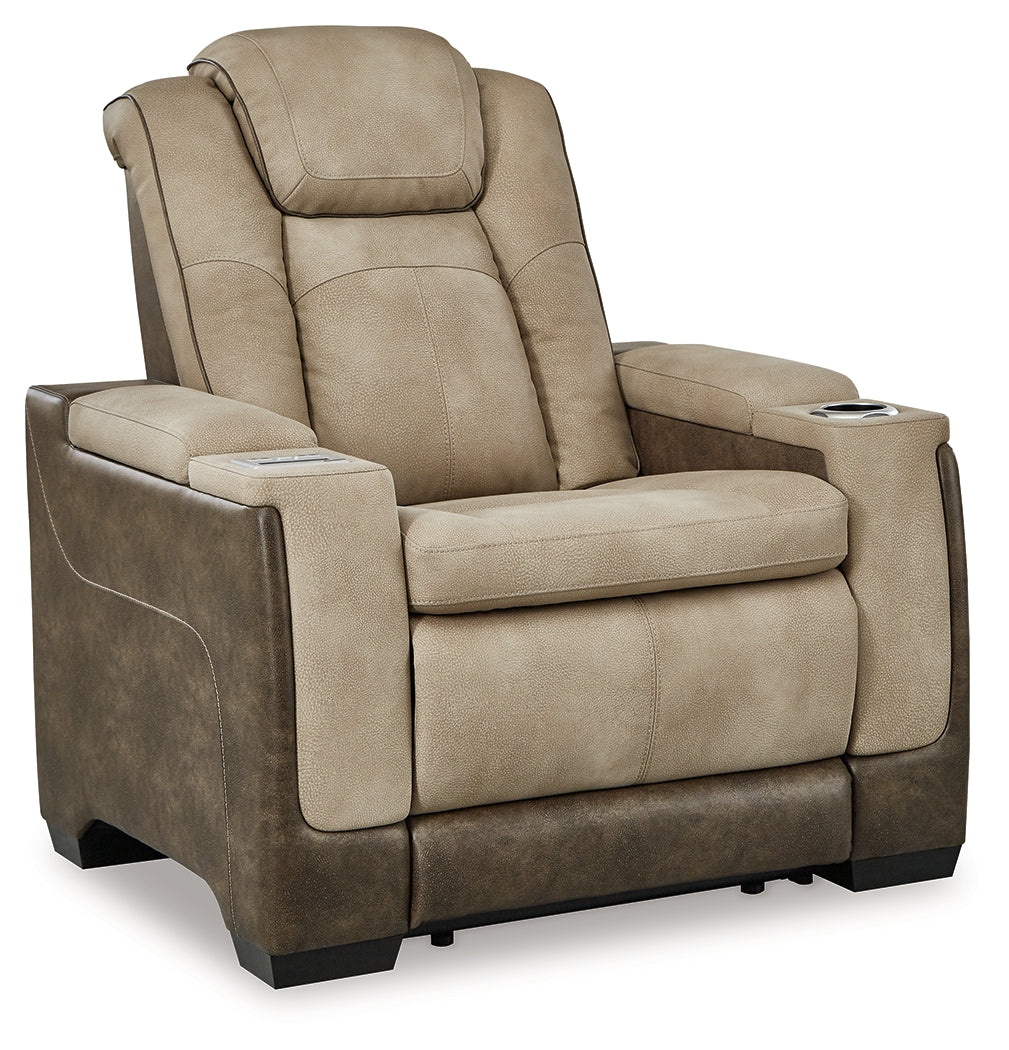 Next-Gen DuraPella Two-Tone Power Recliner – Sand