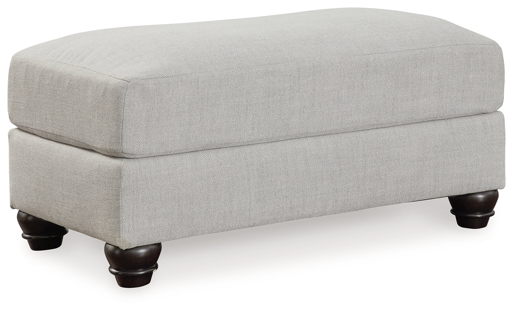 Avocet Ottoman in Arctic Textured Fabric
