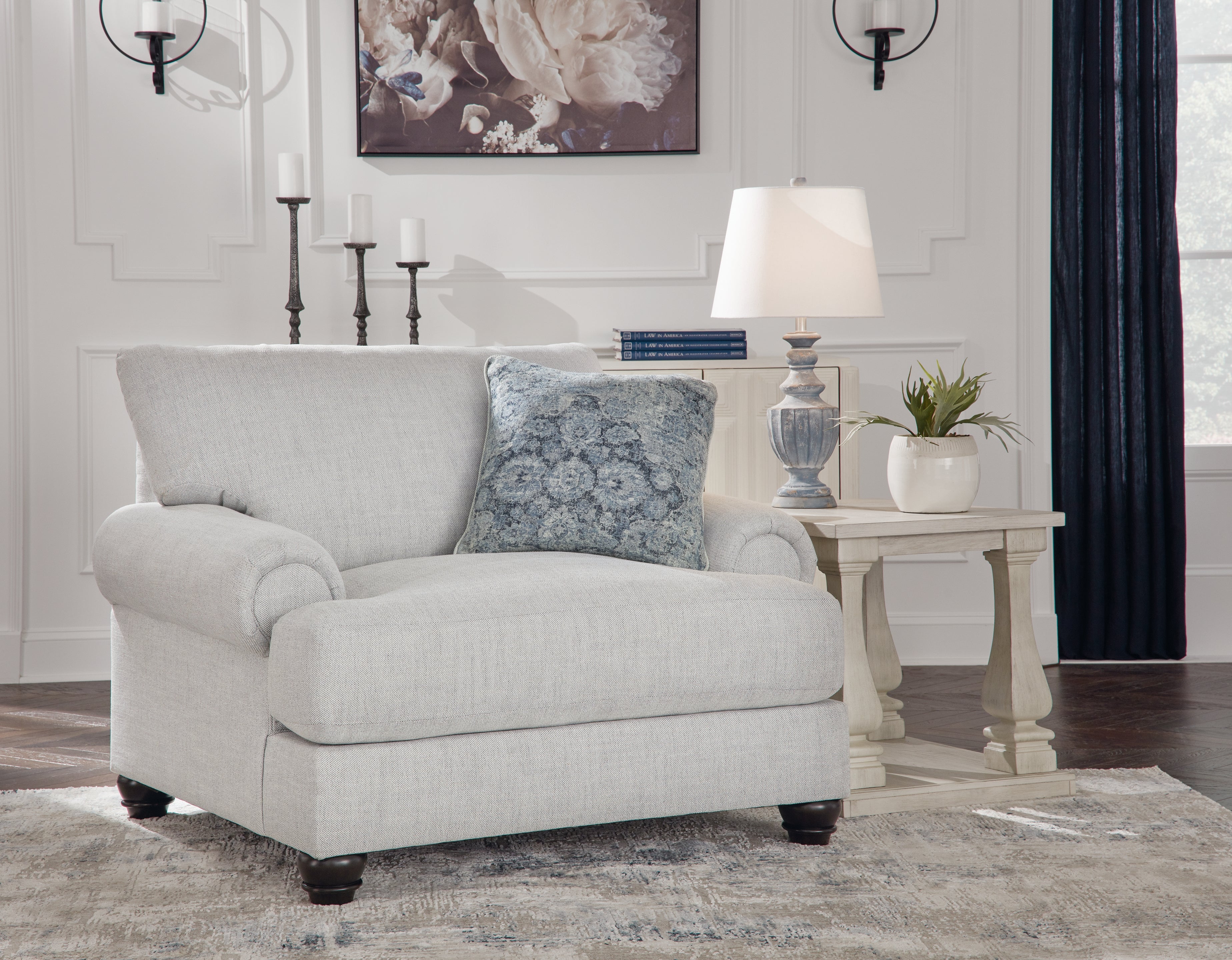 Avocet Oversized Armchair in Arctic Textured Fabric