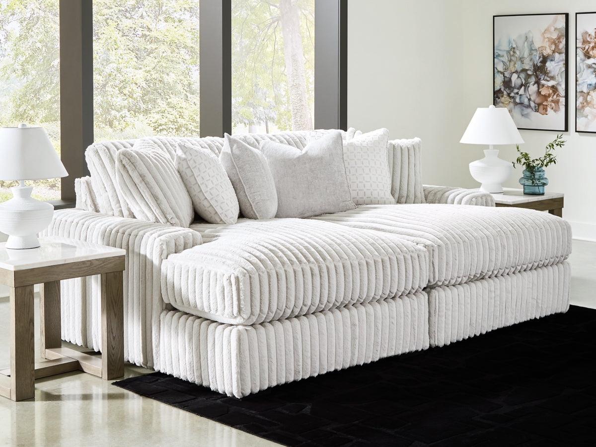 Stupendous Super Chaise Lounge – Alloy Fabric