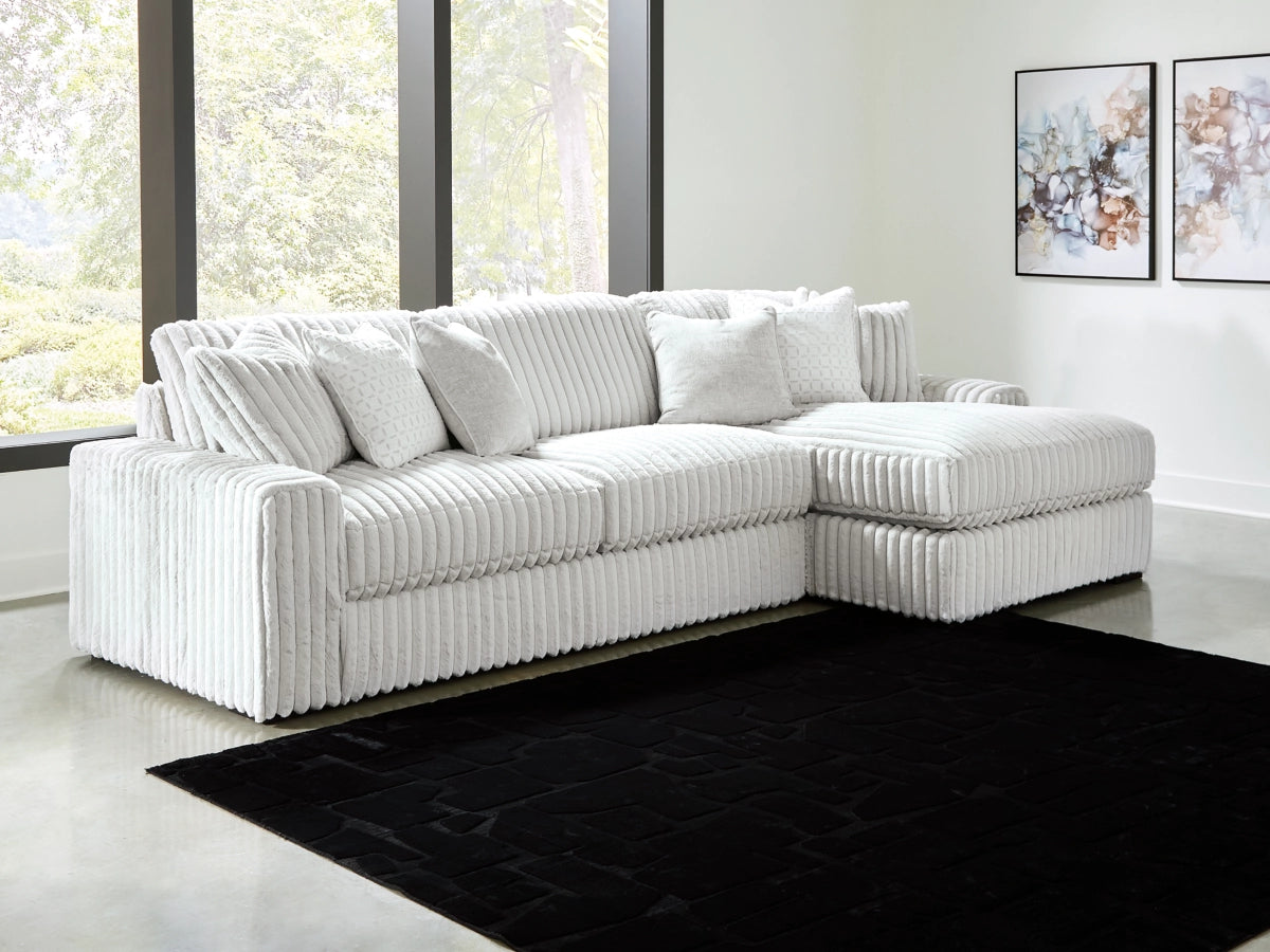 Stupendous 3-Seater Sectional Sofa with Chaise – Alloy