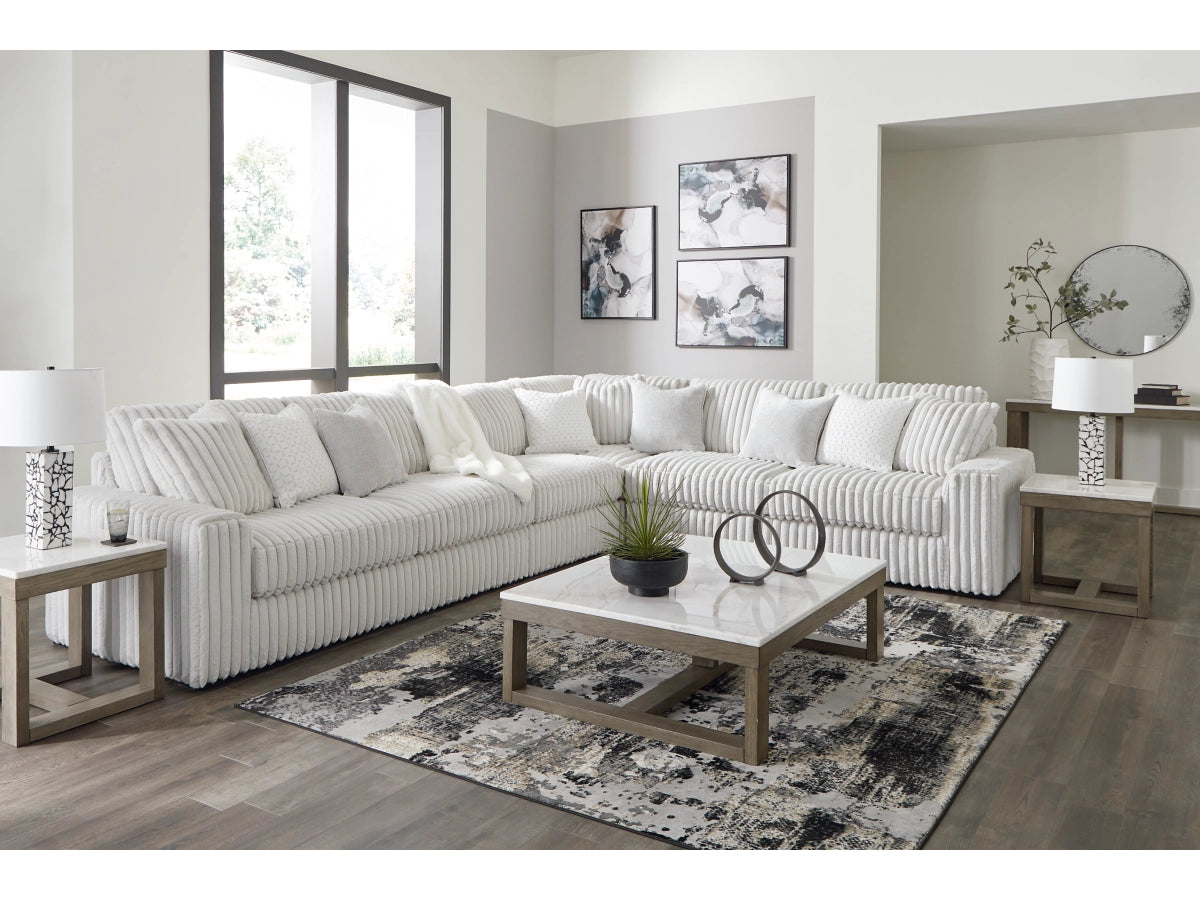 Stupendous 5 Seater Sectional Sofa – Alloy Fabric
