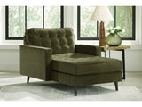 Reveon Lakes Velvet Chaise Lounge – Olive