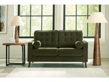 Reveon Lakes Velvet Loveseat – Olive