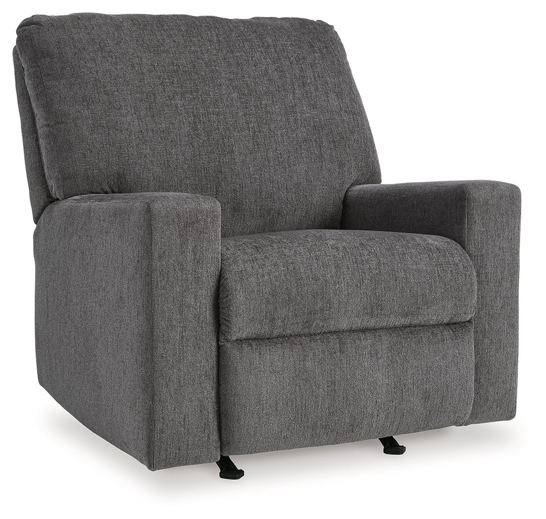 Rannis Rocking Recliner in Pewter