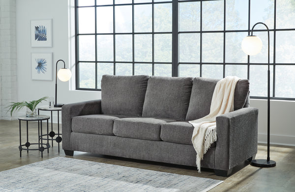 Rannis Queen Sofa Bed – Pewter Fabric