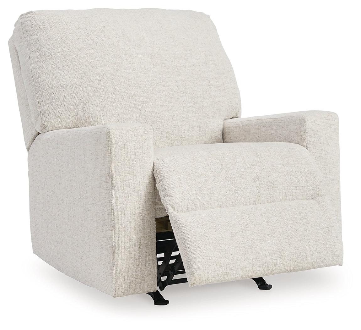 Rannis Rocking Recliner in Snow
