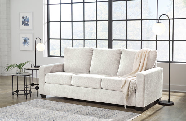 Rannis Queen Sofa Bed – Snow Fabric