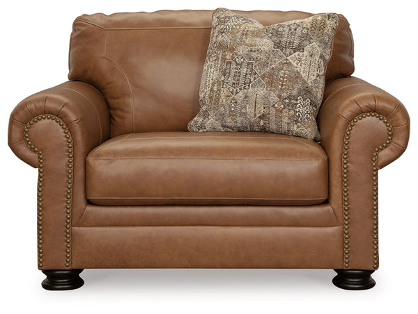 Carianna Sofa Chair and A Half Caramel Leather