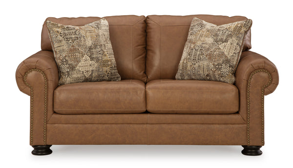 Carianna 2 Seater Sofa Caramel Leather