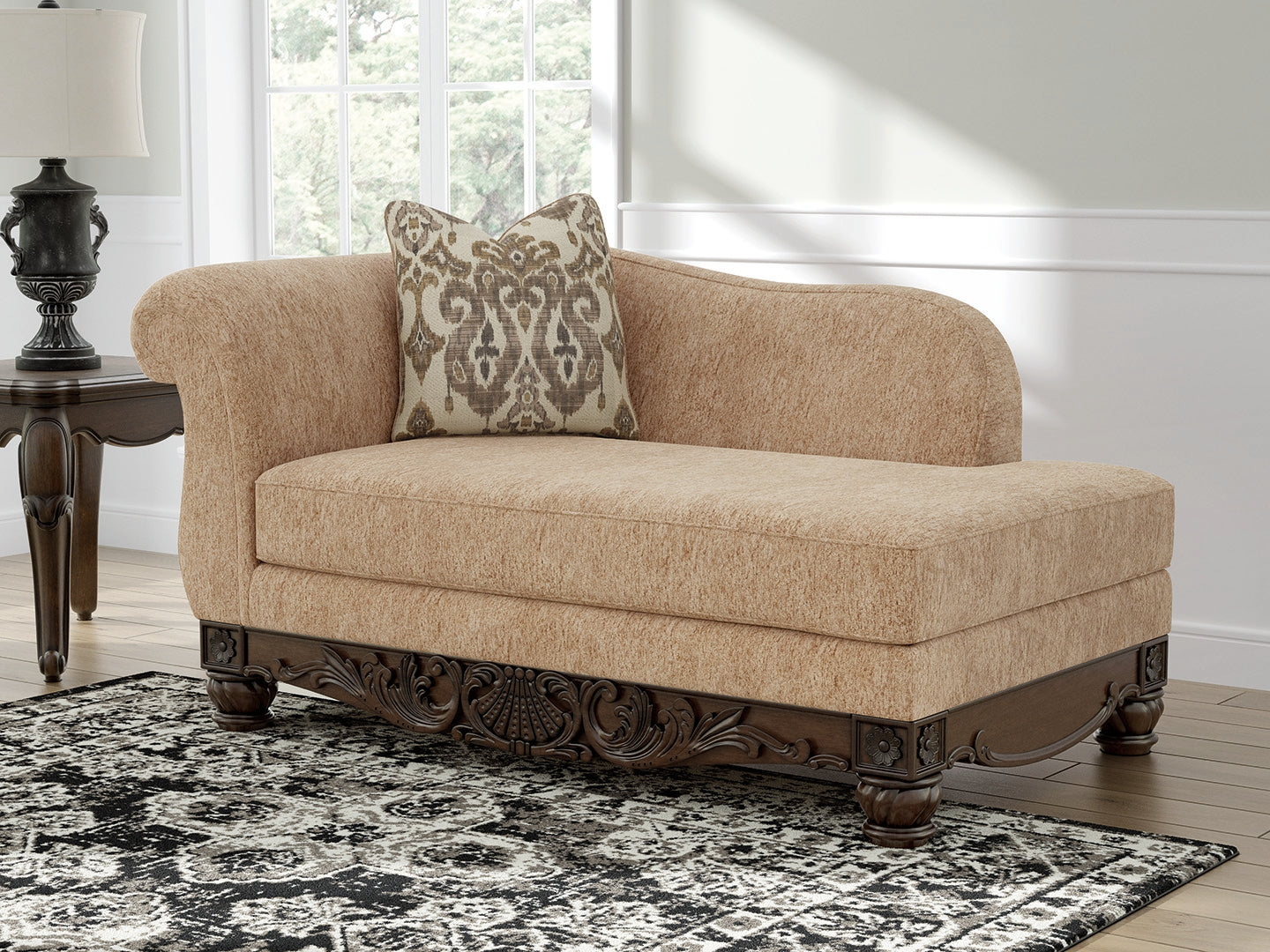 Stanmore Right-Arm Facing Chaise – Golden Fabric