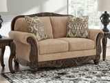 Stanmore 2 Seat Sofa – Golden Fabric