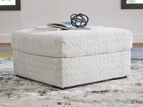 Snodoodle Oversized Ottoman – Arctic Fabric