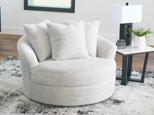 Snodoodle Swivel Accent Chair – Arctic Fabric