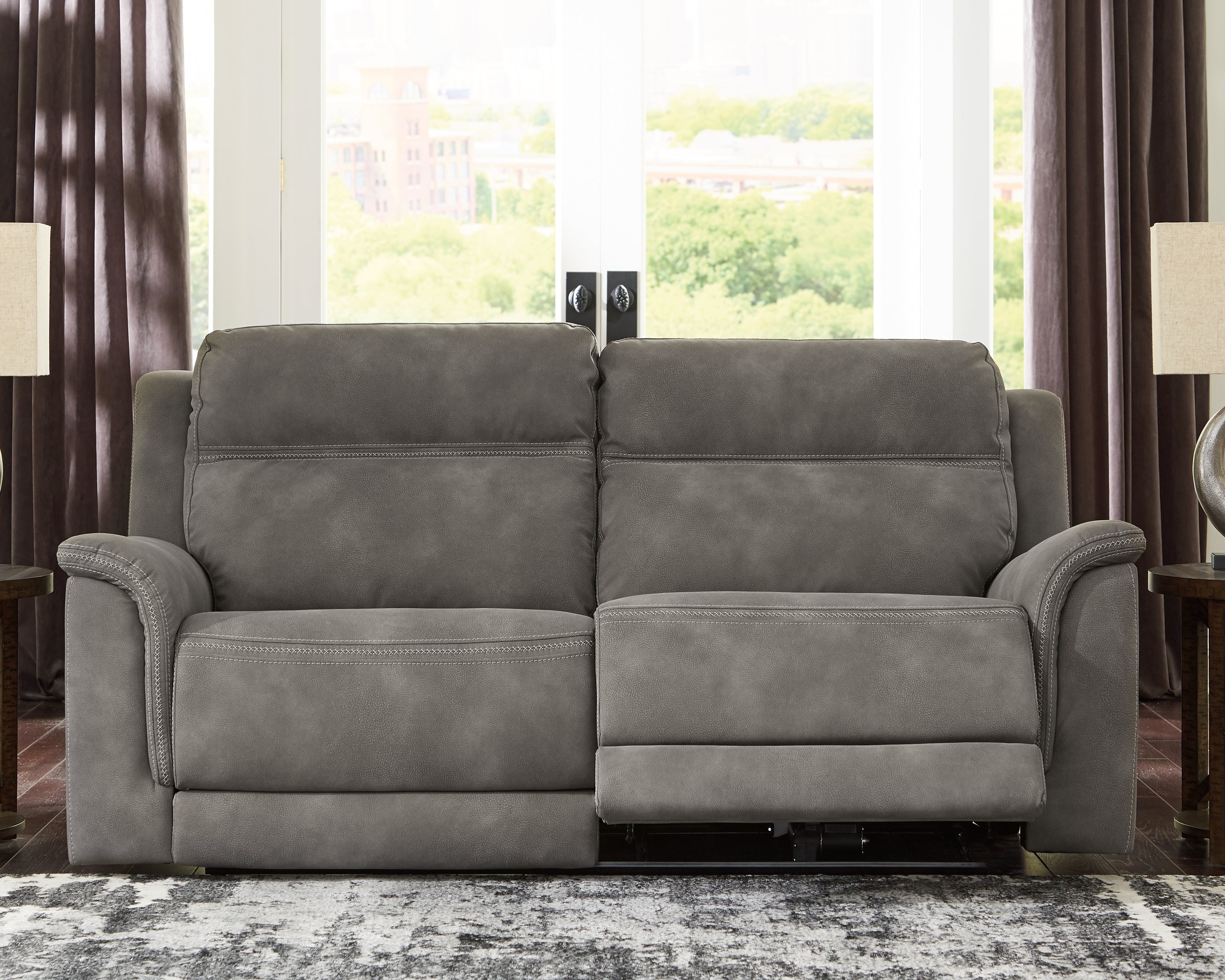 Next-Gen DuraPella Power Reclining Sofa – Classic Style in Slate