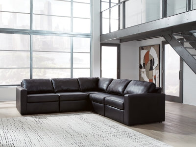 ModMax II Premium 5-Piece Top Grain Leather Modular Sectional