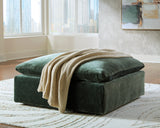 Carriage View Jade Oversized Ottoman