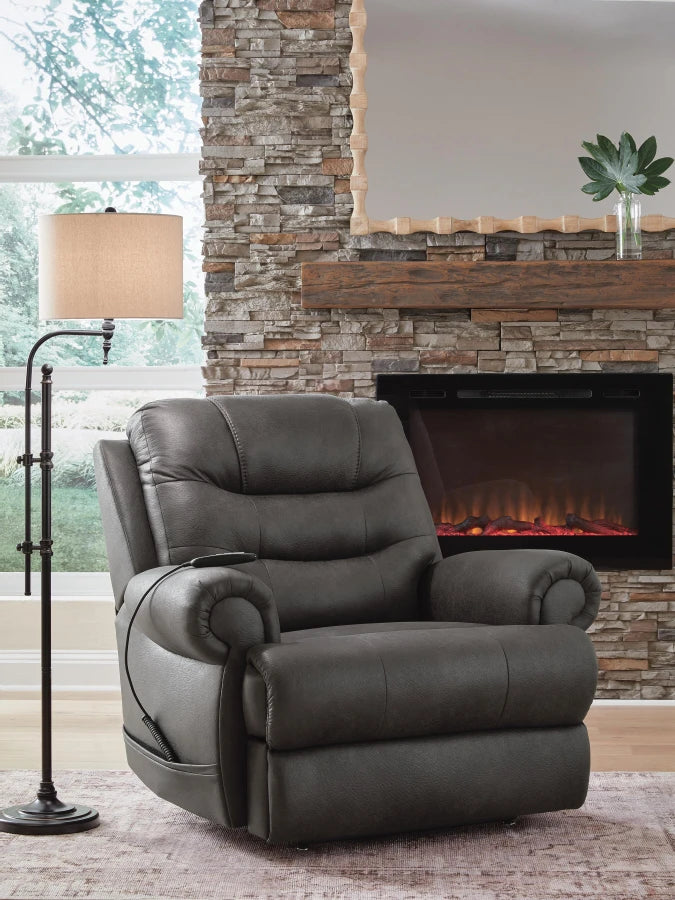 Created Comfort 180kg Capacity Power Lift Recliner – Granite