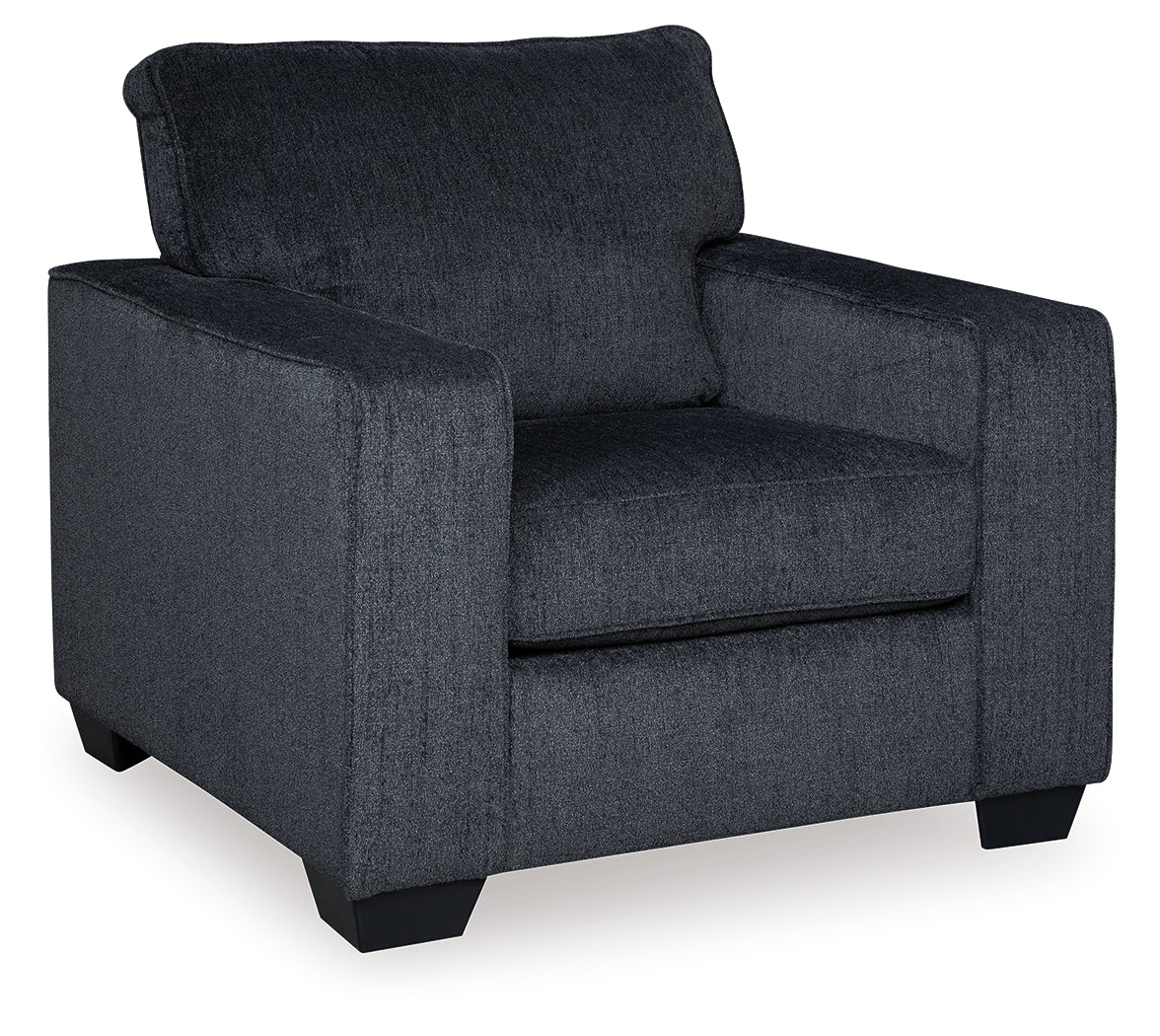 Altari Armchair in Slate Fabric